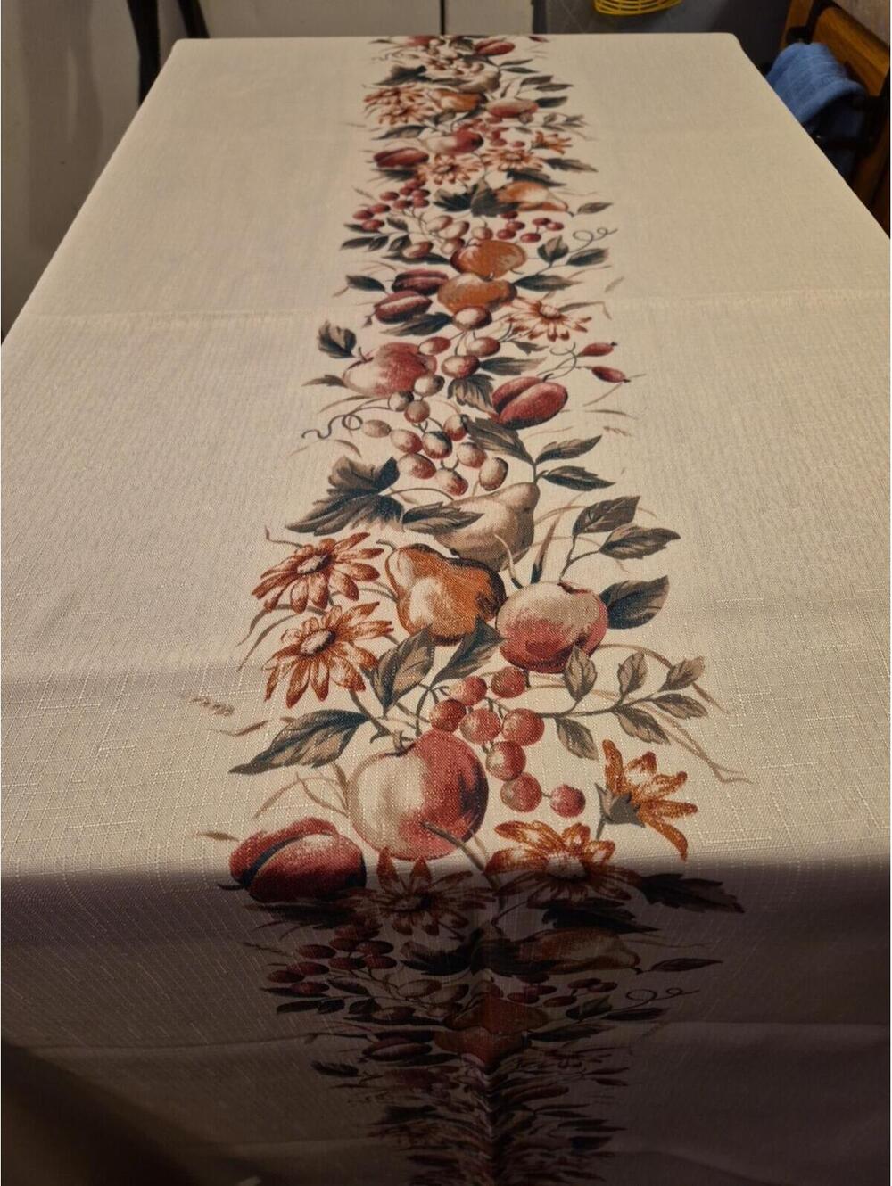 Benson Mills Thanksgiving Textured Linen RetangleTablecloth 60x120" A507